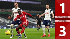 Tottenham vs Liverpool: 1-3 (Vòng 20 Ngoại hạng Anh 2020/21)